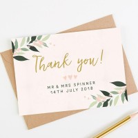 2020 Fashion Premium Water Colour Boutique Custom Appreciation Thank You Cards