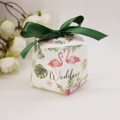 Diamond Shape Giveaway Paper Candy Box Bridesmaid Gift Box for Wedding