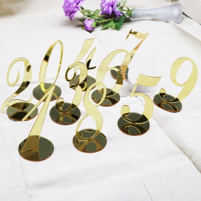 Wedding Party Fancy Decoration Table Number