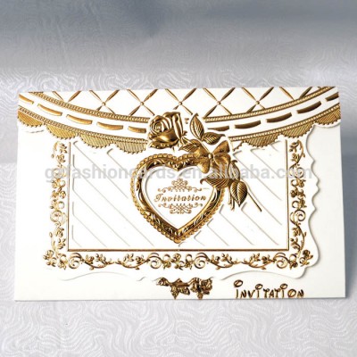 Selling Best Romantic Design Hollow Out Wedding Invitation Paper