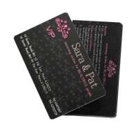 Custom Printed Fashion Design Plastic PVC Transparent ID Business Cards